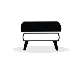 chair silhouette design logo image