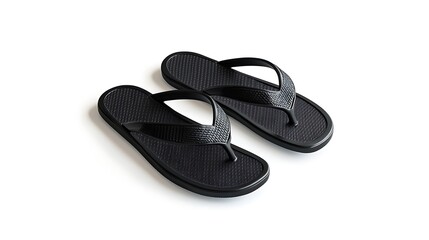 black flip flops