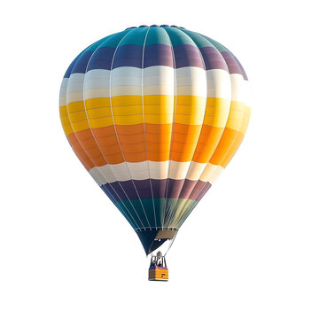 Fototapeta hot air balloon isolated on white background. Ai Generated Images