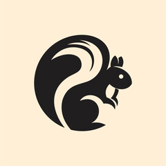 Artistic Squirrel Logo For Companies
