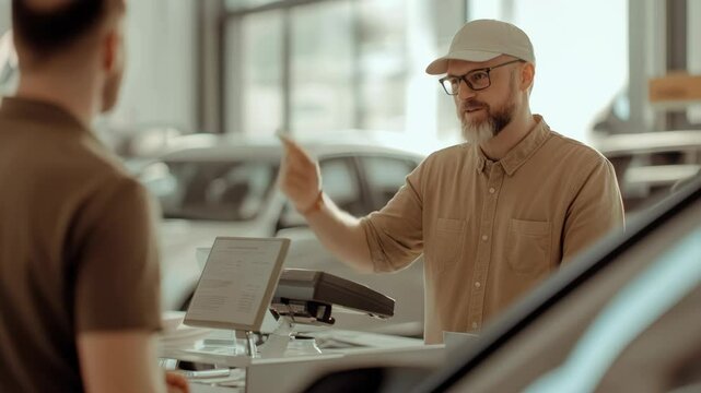 Engaging in Customer Service Interaction at an Automotive Dealership Environment