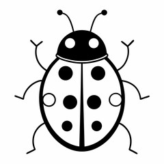 Obraz premium vector illustration of a ladybug