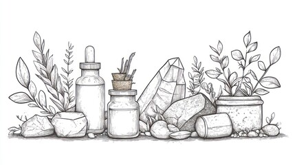 Herbal Remedies Illustration