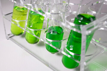 green chemistry beaker and test tube
