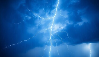 blue sky with a lightning bolt in the middle of it