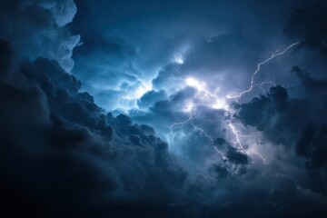 Capture Striking Electrical Storm, Displaying Power Through Atmosphere and Dramatic Weather Phenomenon Displayed