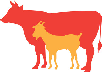 Cows and goats for Eid al-Adha sacrifice