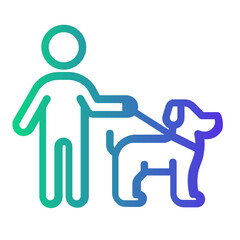 guide Line Gradient Icon