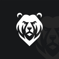Bear logo on isolated background