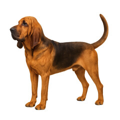 Alert Bloodhound Portrait