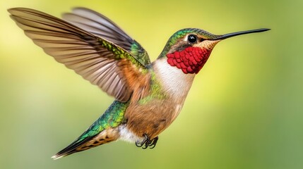 Fototapeta premium Colorful hummingbird in flight