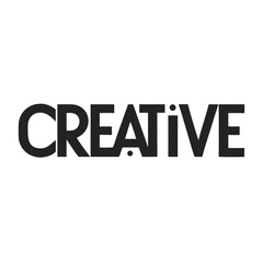 Creative Word Text Typography Design Concept Graphic On Black Background