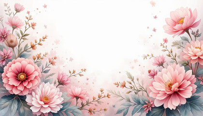 Obraz premium pink chrysanthemum flowers