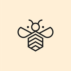 Refined Bee Logos for Sophisticated Businesses