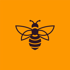 Refined Bee Logos for Elegant Designs