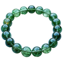 Buy green tourmaline bracelet beaded crystal gemstone jewelry for healing on transparent background