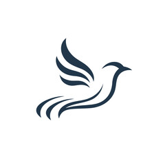 Stylish Bird Logo For Businesses