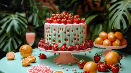 Fototapeta premium Birthday parties hosted at the zoo HD 8K wallpaper Photographic Image