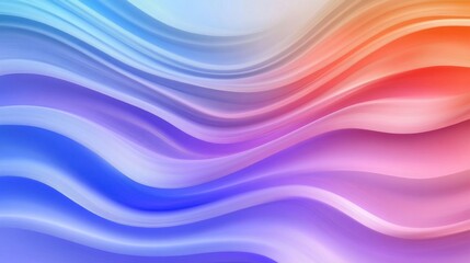 Colorful abstract waves with smooth gradients in blue, pink, and orange tones.