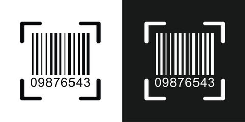 Bar code vector cartoon icon. Vector illustration barcode on white background. Isolated cartoon illustration in eps 10.	