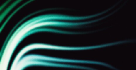Dark grainy background, blue green glowing abstract shape, black noise texture backdrop wide banner poster header cover wallpaper design