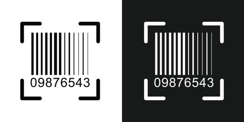 Bar code vector cartoon icon. Vector illustration barcode on white background. Isolated cartoon illustration in eps 10.	