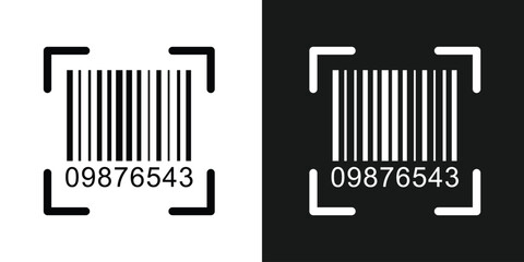 Bar code vector cartoon icon. Vector illustration barcode on white background. Isolated cartoon illustration in eps 10.	