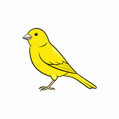 yellow bird on a branch