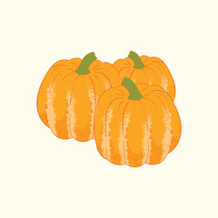 Carnival squash vegetables flat design cartoon illustration