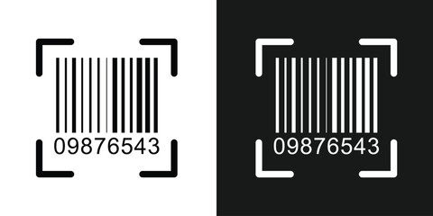 Bar code black and white vertical stripes forming a barcode like pattern, ideal for retail, product identification, inventory management, and modern tracking technologies in eps 10.