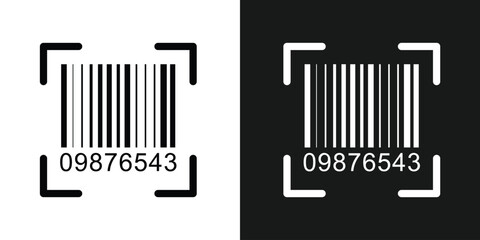 Bar code black and white vertical stripes forming a barcode like pattern, ideal for retail, product identification, inventory management, and modern tracking technologies in eps 10.
