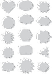 This illustration is a simple speech bubble frameset