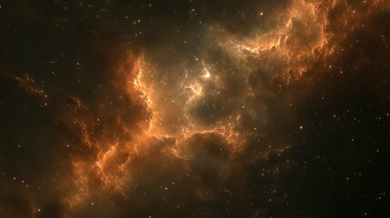 Obraz premium A majestic nebula in a dark night sky filled with brilliant stars.