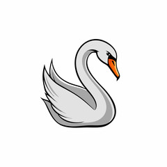 black swan vector