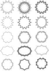 This illustration is a simple speech bubble frameset