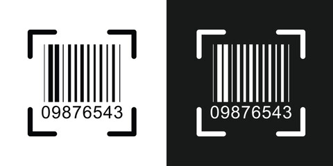 Bar code black and white vertical stripes forming a barcode like pattern, ideal for retail, product identification, inventory management, and modern tracking technologies in eps 10.