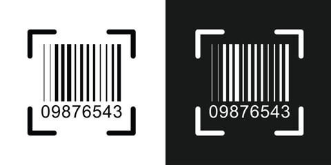 Bar code black and white vertical stripes forming a barcode like pattern, ideal for retail, product identification, inventory management, and modern tracking technologies in eps 10.
