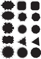 This illustration is a simple speech bubble frameset