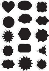 This illustration is a simple speech bubble frameset