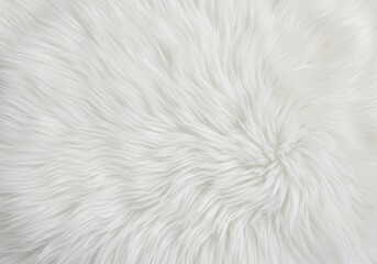white fluffy fur texture. animal fur, white background