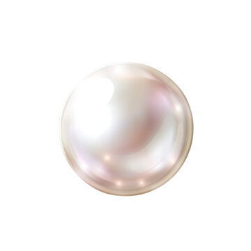  Original name(s): shiny natural white sea pearl with light effects isolated on  white and transparent background