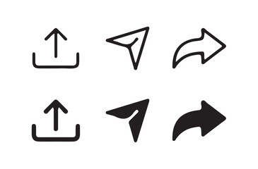 Share icon set. Connection symbol. Connect, data sharing. link symbol. Sharing sign. Arrow symbol. Vector Illustration eps 10
