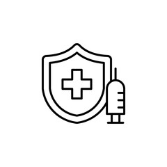 Medical Vaccination icon vector sign