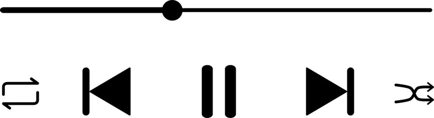 Music player interface illustration 