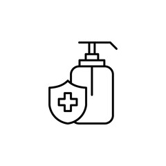 Hand Sanitizer icon vector template