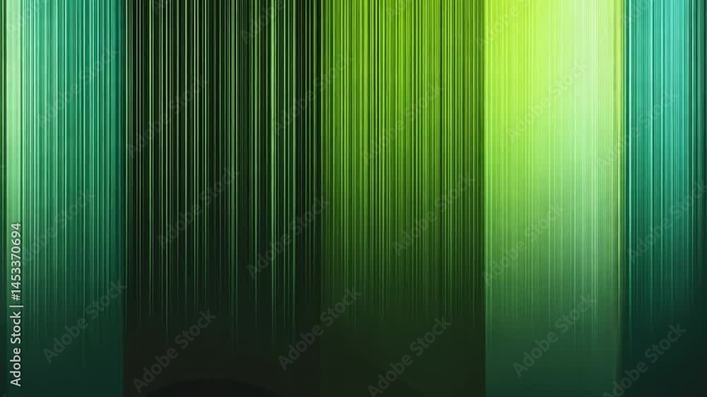 Poster soothing abstract background of vibrant green and blue vertical lines gradient design evoking calm a