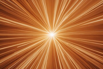 Orange sunbeam burst of light