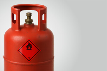 Class 2 Hazardous HAZMAT Material Label IATA Transportation Flammable Gas Black Versio