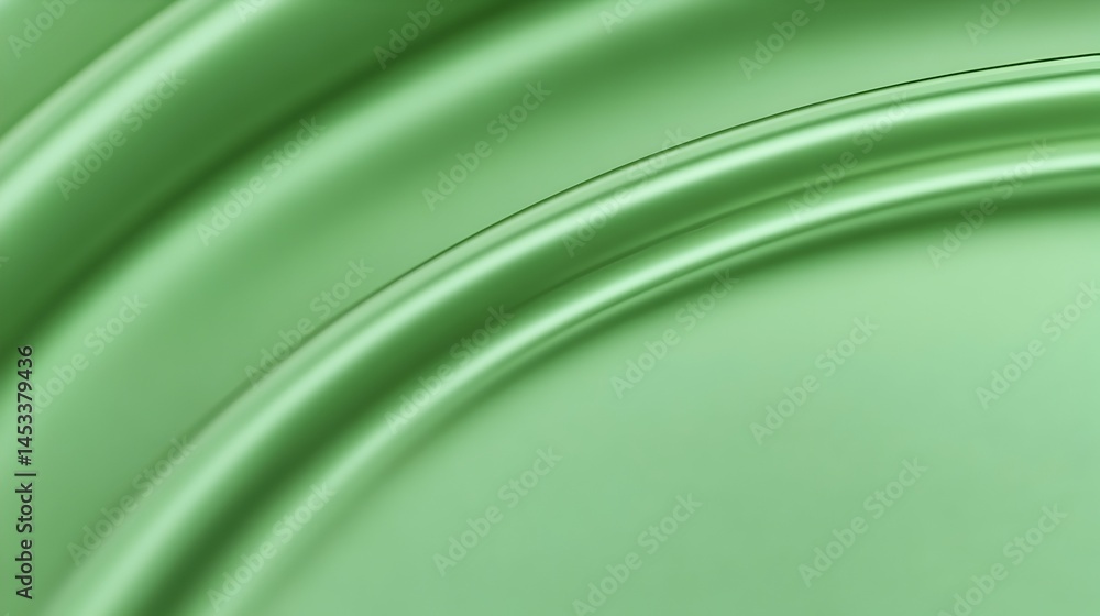 Poster abstract green flowing fabric smooth curves and soft pastel shades create a calming visual