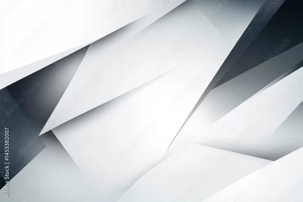 Poster abstract geometry makes clean lines with modern shapes and gray background
